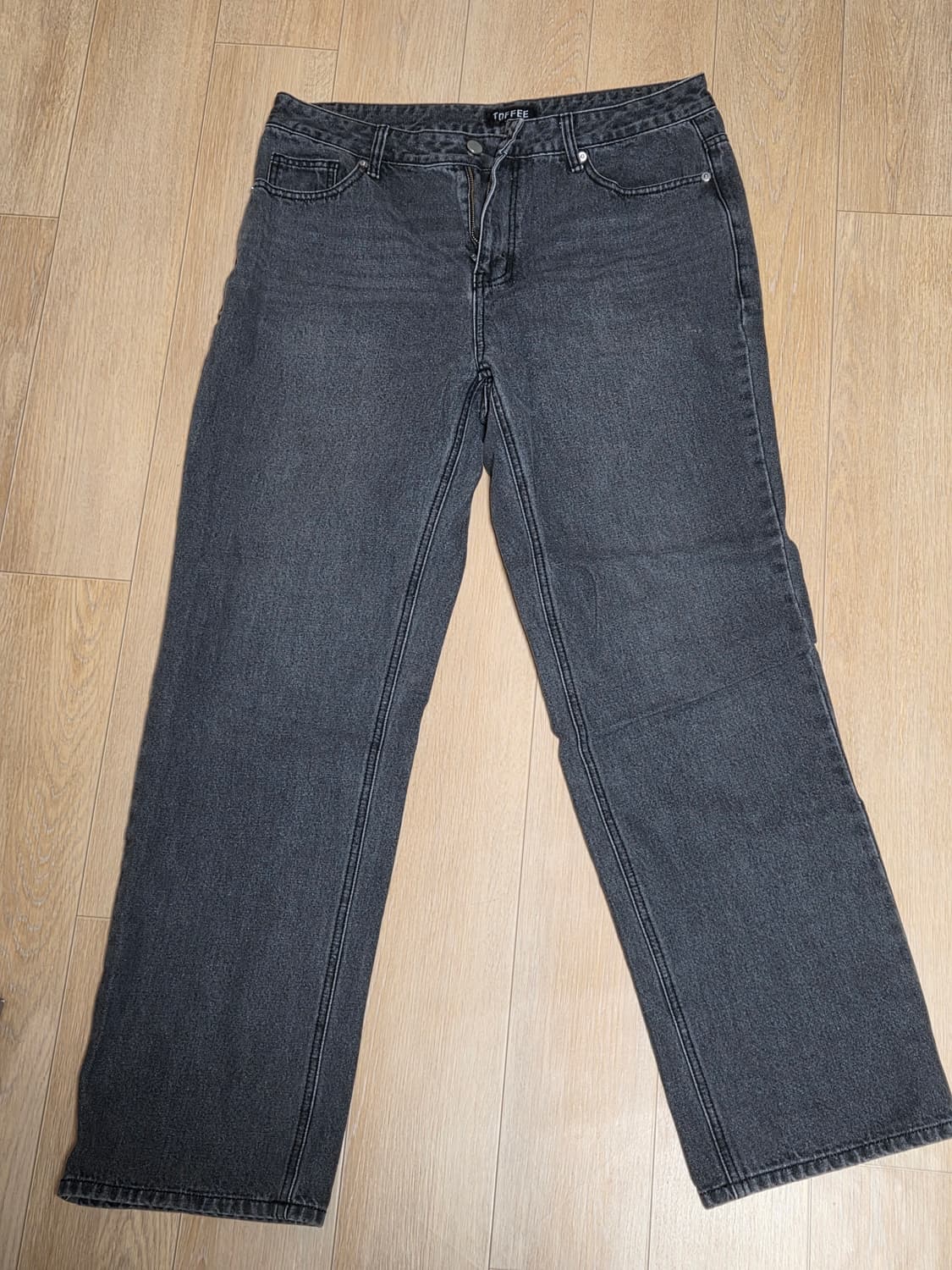 토피 데님 팬츠 그레이 상품이미지1