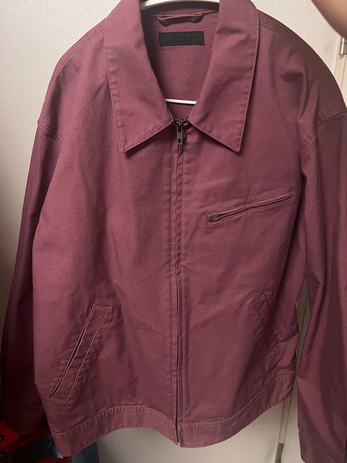 유니클로 워크자켓 핑크 상품이미지2