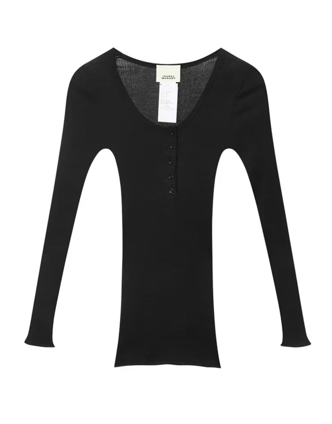 ISABEL MARANT 이자벨마랑 25fw 블랙단색면긴팔티셔츠 새상품 상품이미지5