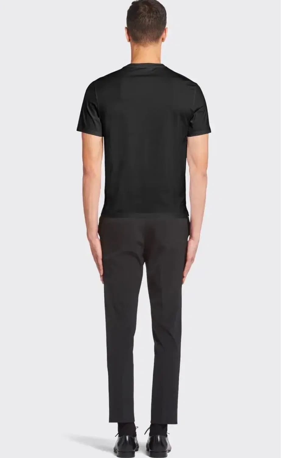 [미개봉 새상품] 프라다 패치 실켓 반팔티셔츠 블랙 L 상품이미지4