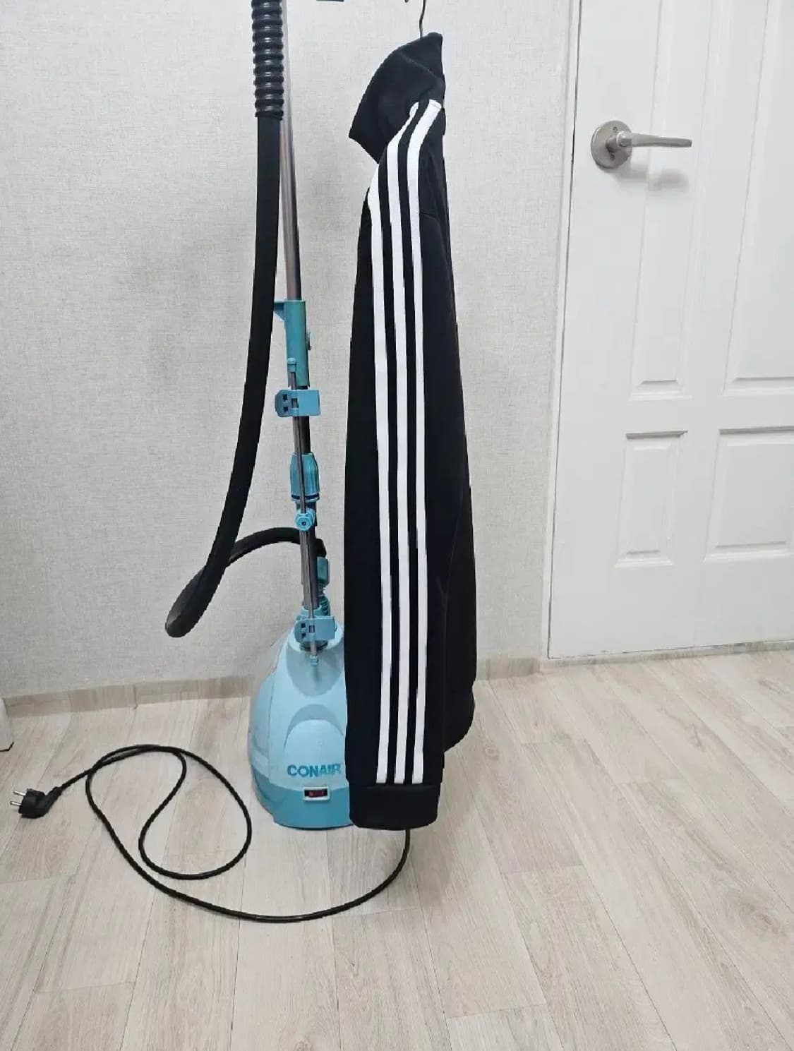 (100)L ☆초대장급☆ 아디다스 베켄바우어 2중지퍼 [검흰] 트랙탑져지 상품이미지4