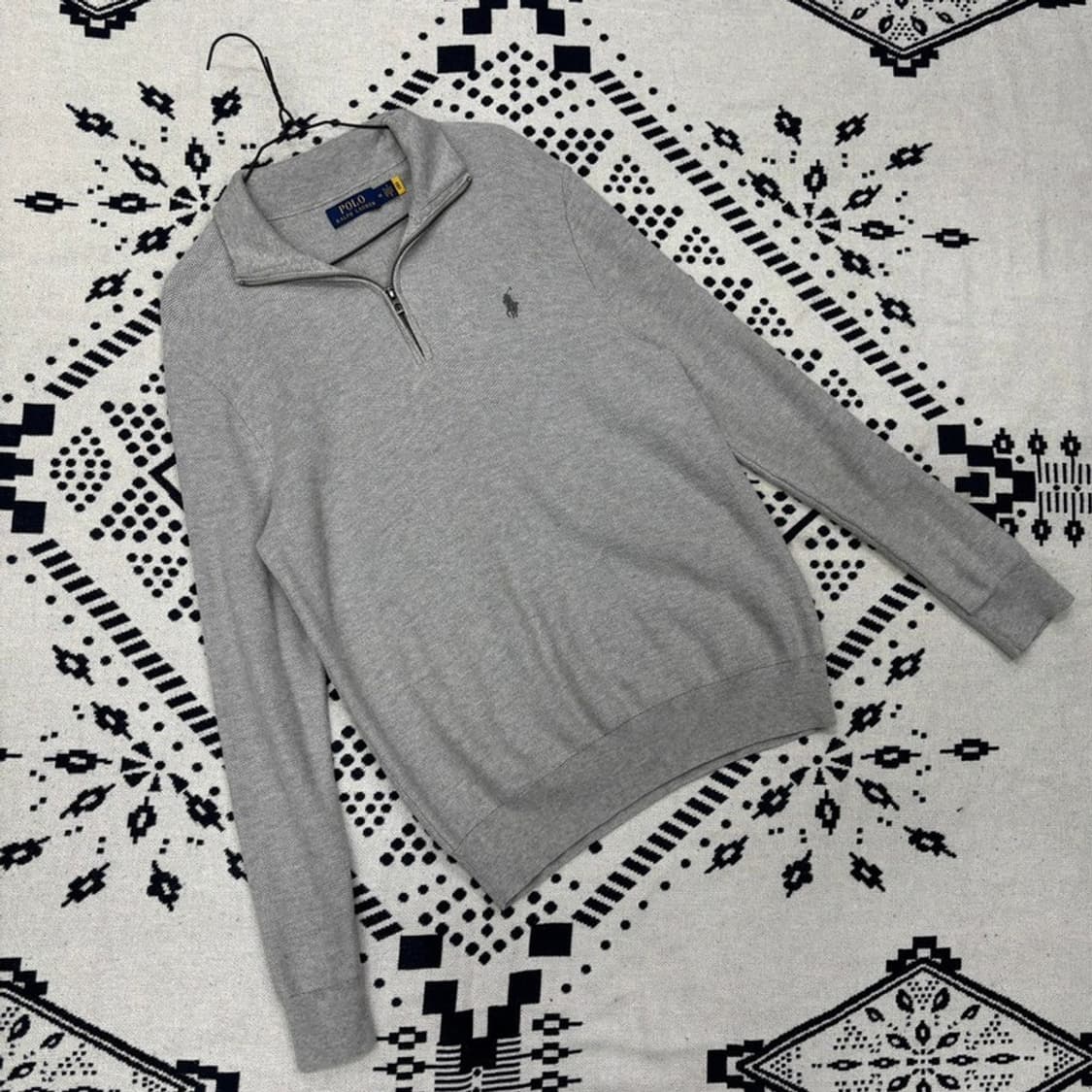 폴로 랄프로렌 신형 자수로고 반집업 니트 M P00002 상품이미지1