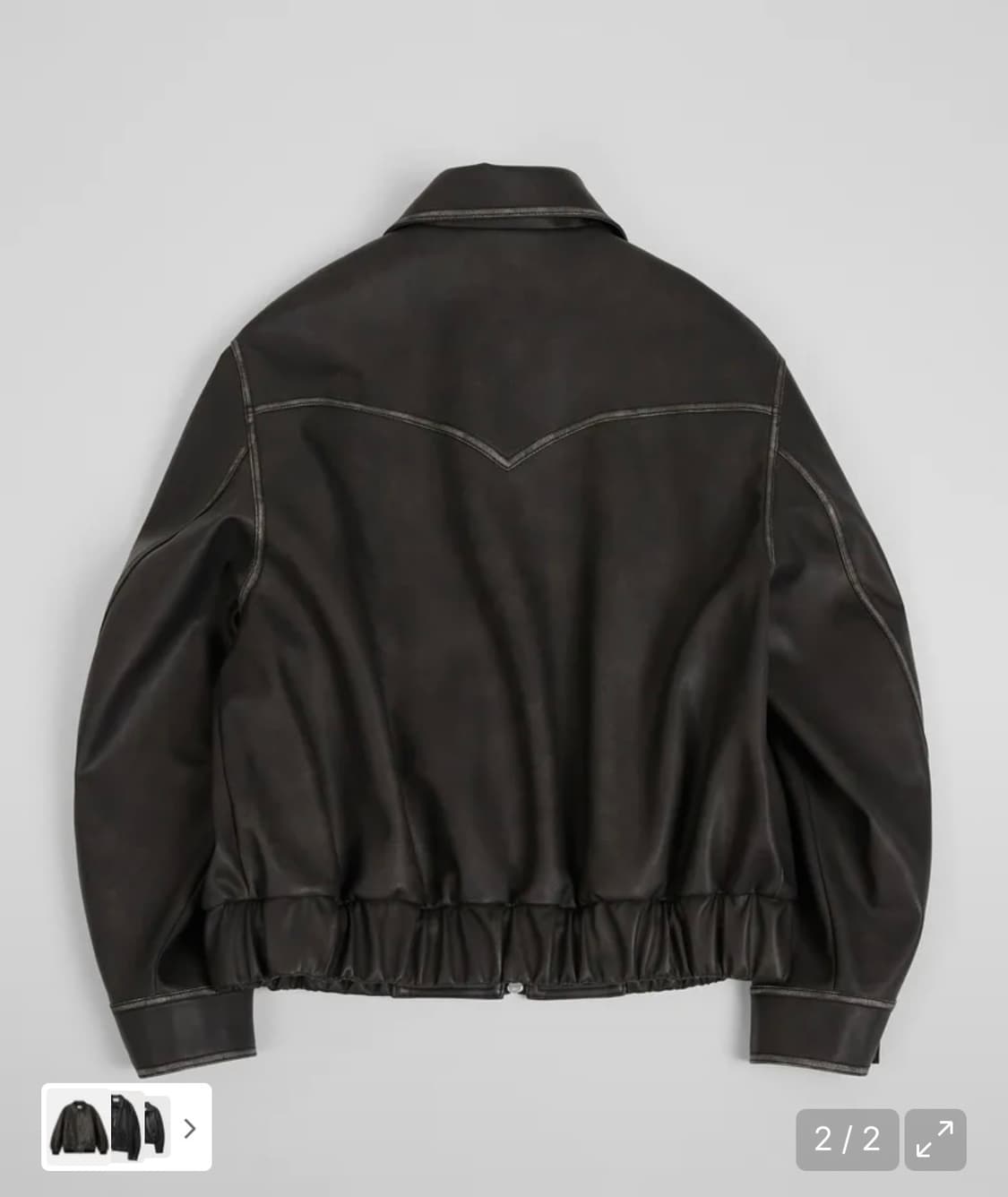 키뮤어 빈티지 웨스턴 레더 자켓  상품이미지2