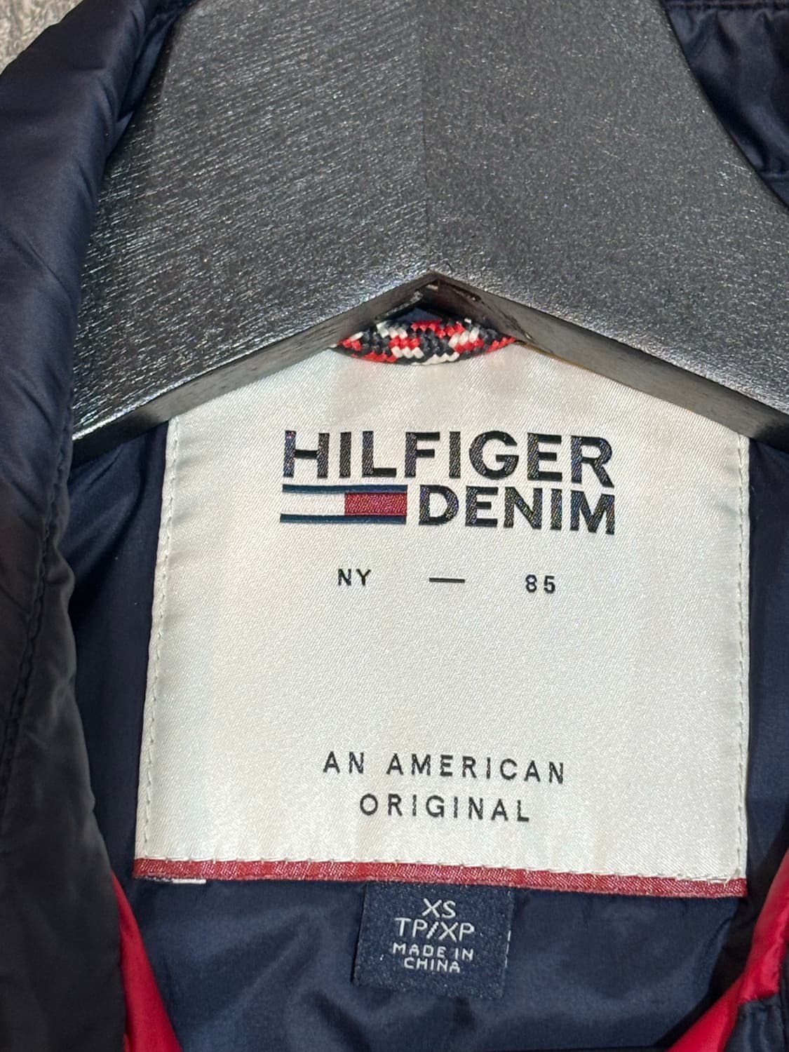 타미힐피거 퀄팅 경량패딩 오리털 패딩 XS 상품이미지5