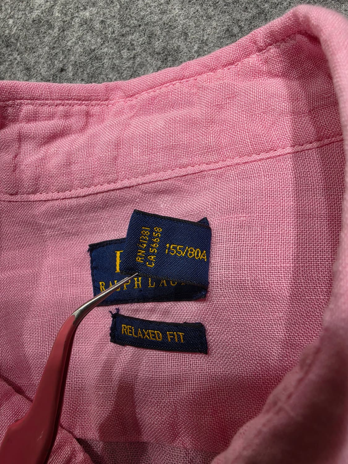 폴로 랄프로렌 릴랙스 핏 린넨 셔츠XS 상품이미지6