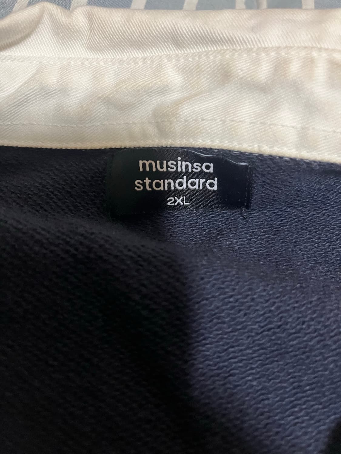 무신사 스탠다드 스트라이프 럭비 셔츠 2XL 상품이미지3