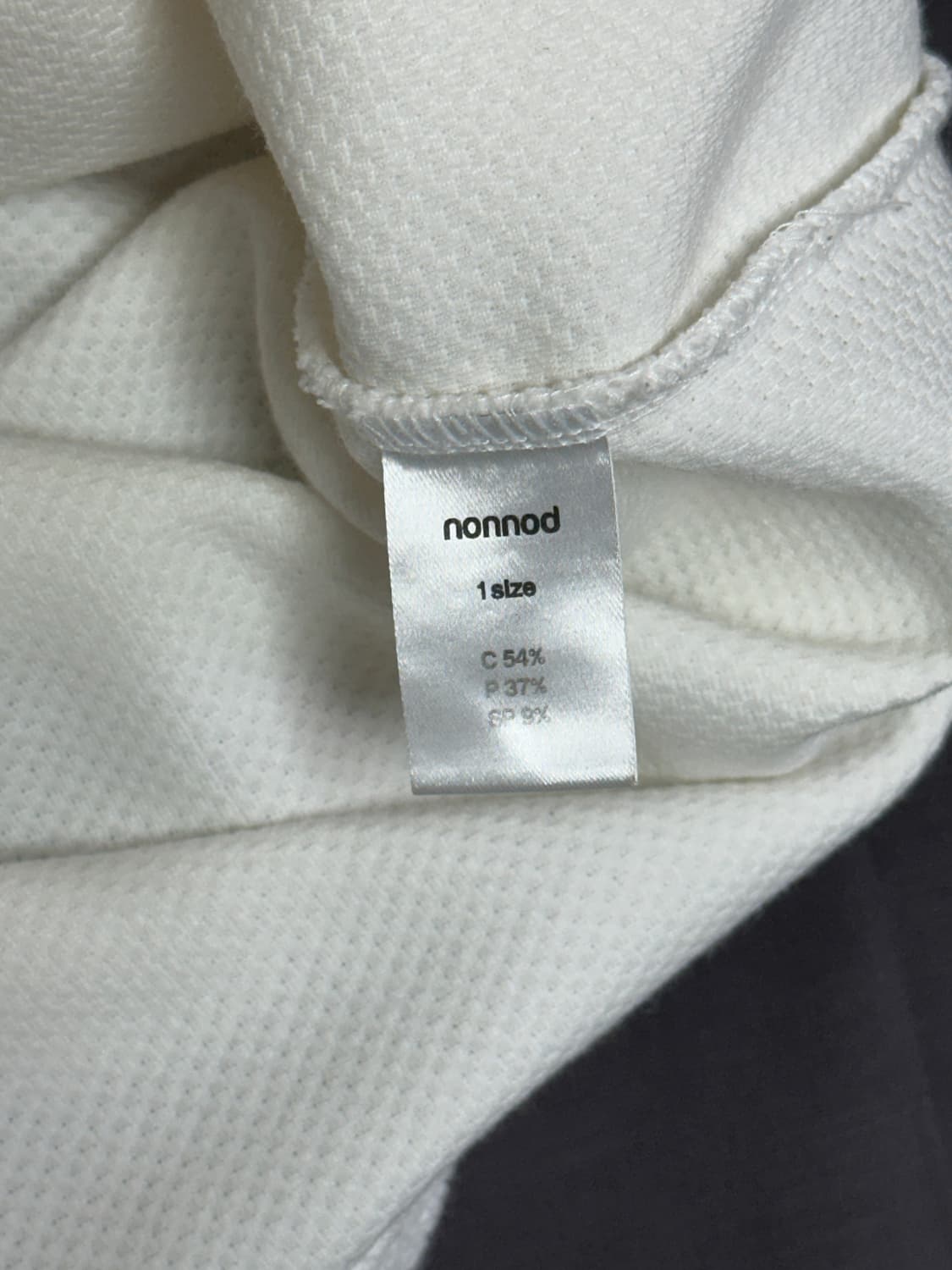 (1) 논노드 핑거홀 유넥 롱슬리브 티셔츠 그레이, 화이트 상품이미지2