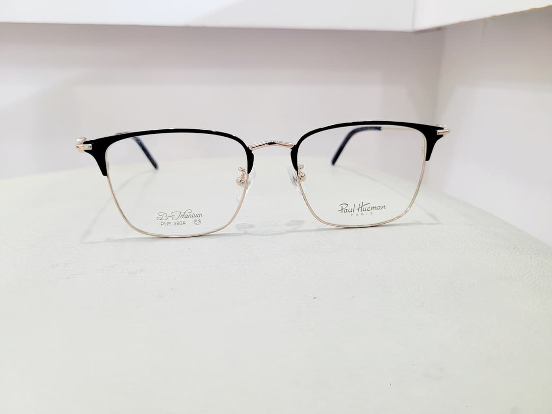 폴휴먼안경 PHF-386A 블랙/골드 티탄 상품이미지8