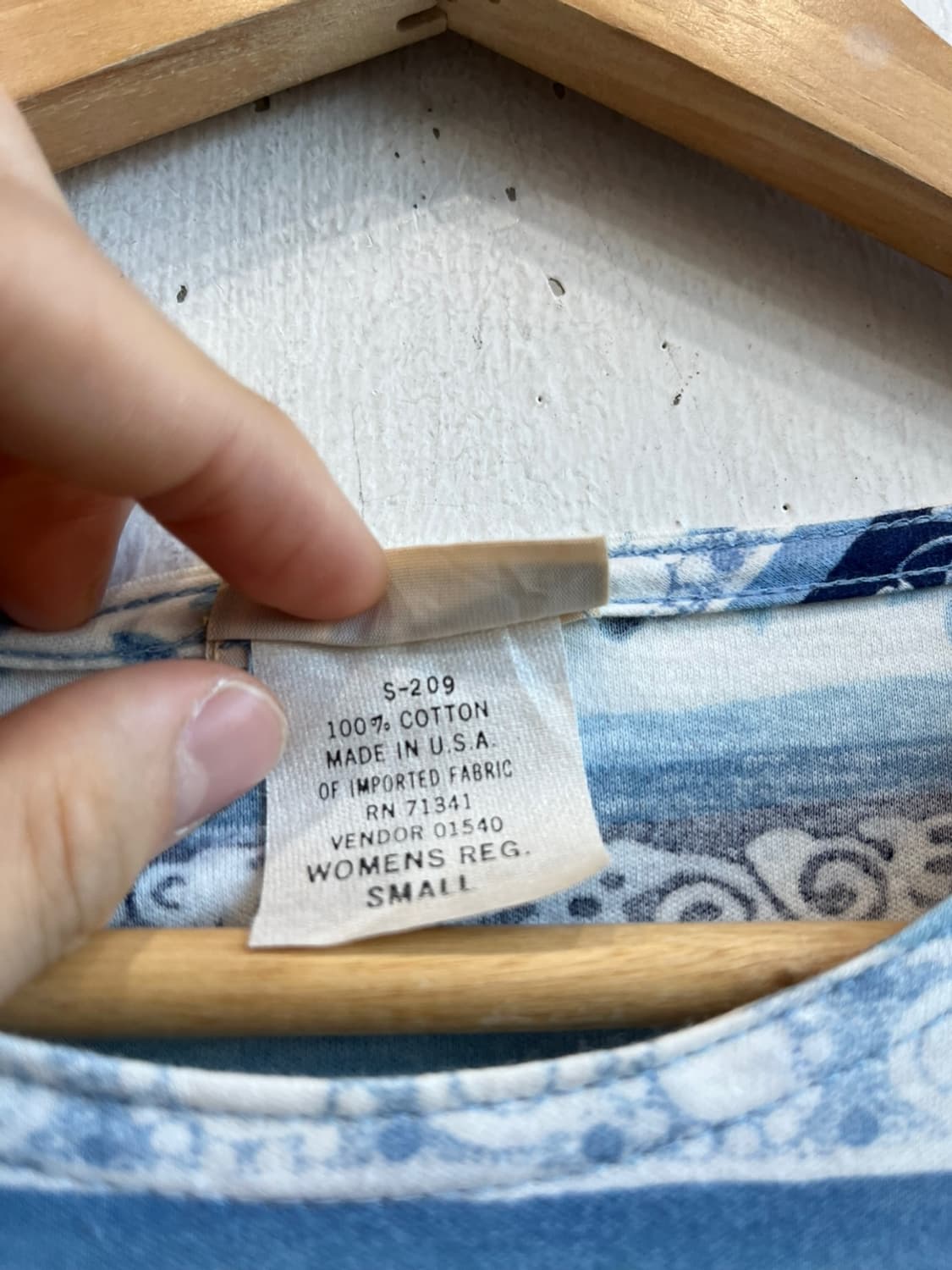 90s 엘엘빈 플라워 롱슬리브 Made in USA 상품이미지3