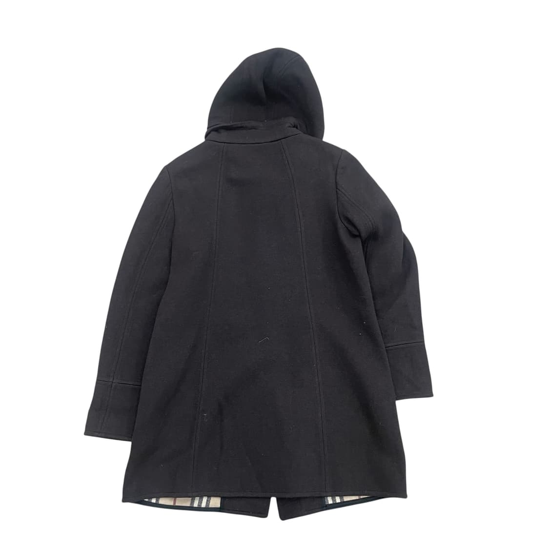 버버리 후드 코트 블랙 상품이미지2