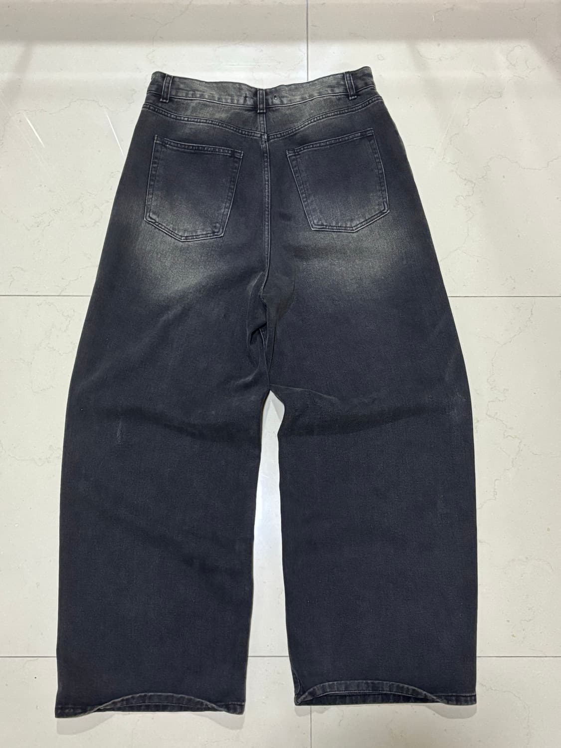 비바스튜디오 와이드 워싱 흑청 상품이미지2