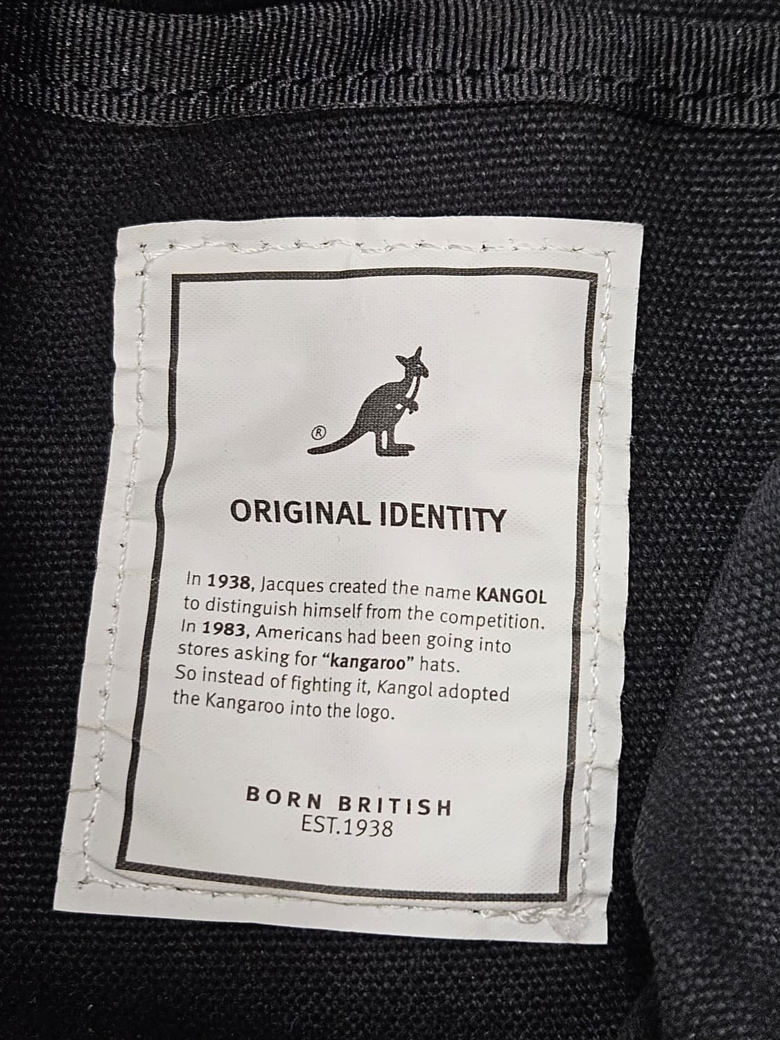 캉골(KANGOL) 드로우 스트링 버킷백 블랙  상품이미지5