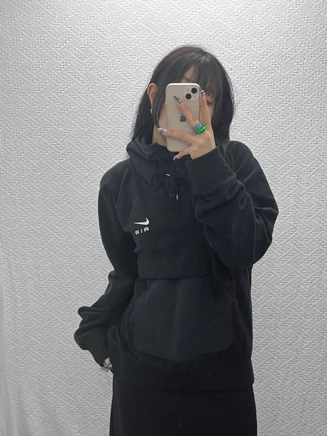 나이키 올드스쿨 캐주얼 빈티지 후리스 후드티 M C07928 상품이미지1