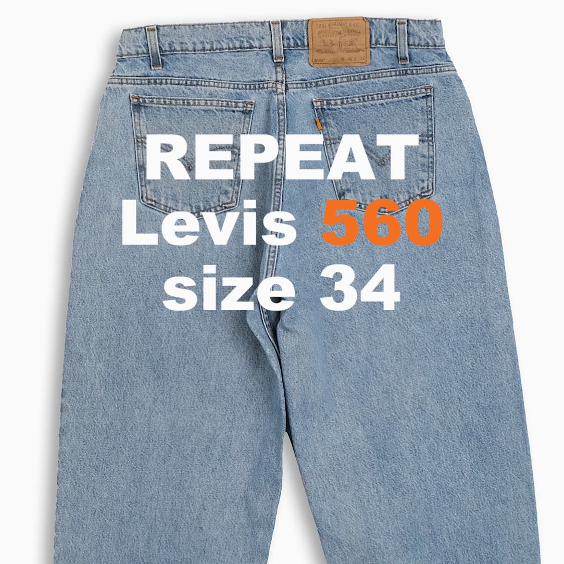 리바이스 560 오렌지탭 연청 90s 34 인치 OR5603615 상품이미지2