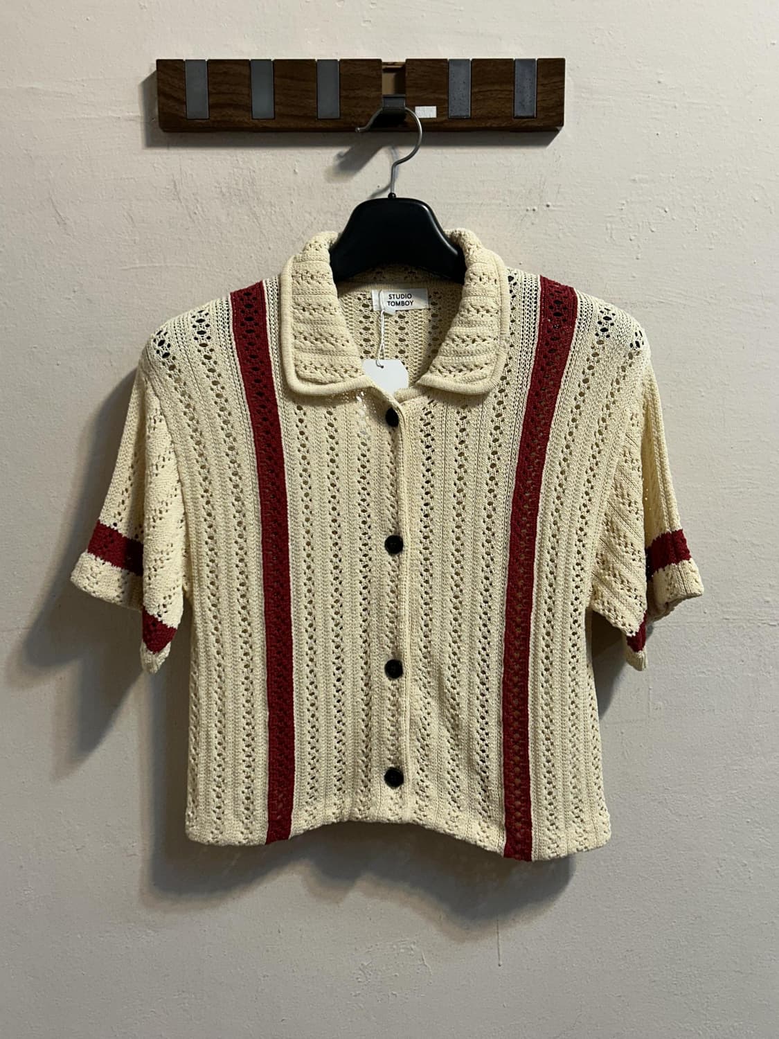 스튜디오 톰보이 크로셰 반팔 가디건 상품이미지1