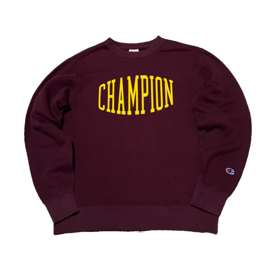 챔피온 버건디 옐로우 맨투맨  상품이미지1