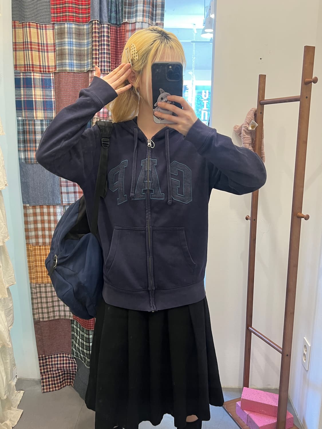 갭 네이비 후드집업 상품이미지5