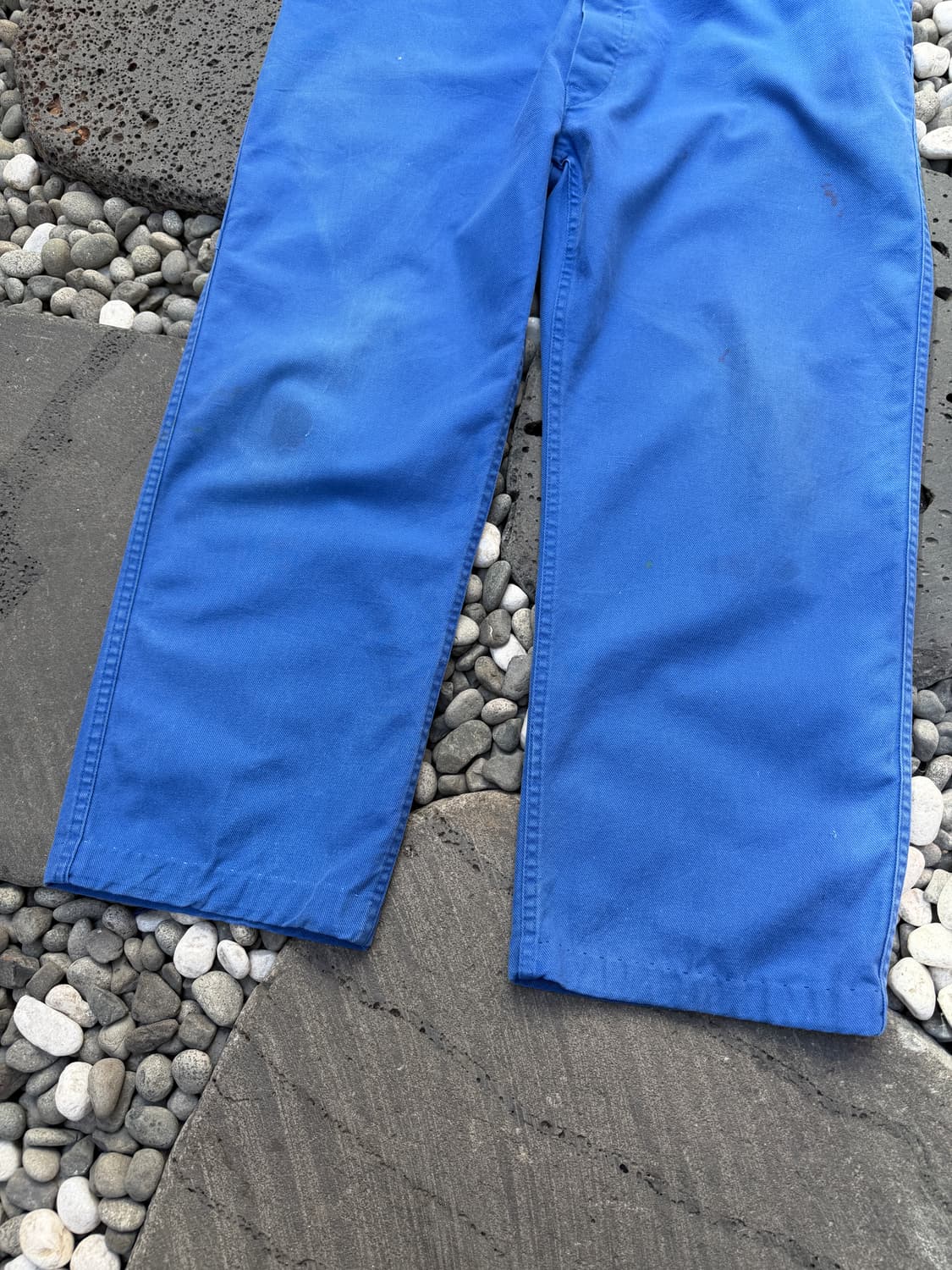 1970s FADED WASHED BLUE 빈티지 프렌치 워크팬츠 상품이미지7