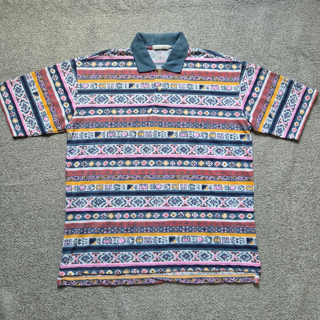 Japanese vintage 에스닉 반팔 티셔츠 L(100) 상품이미지1