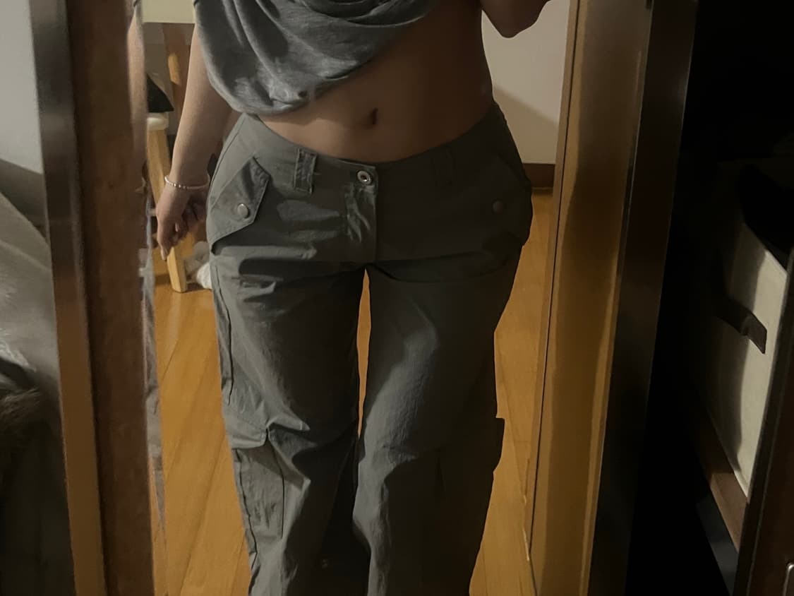 [제니착용,마지막가격]Sculptor 스컬프터 로우 부츠컷 카고 회색 상품이미지6