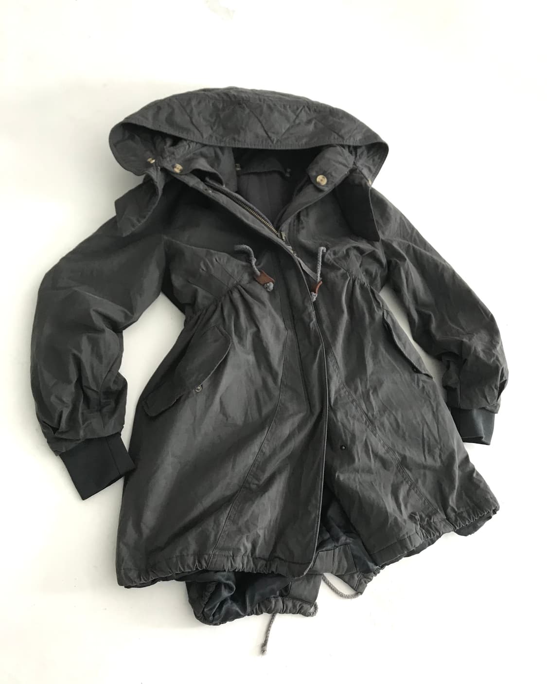 Shirring padded military jumper  상품이미지7