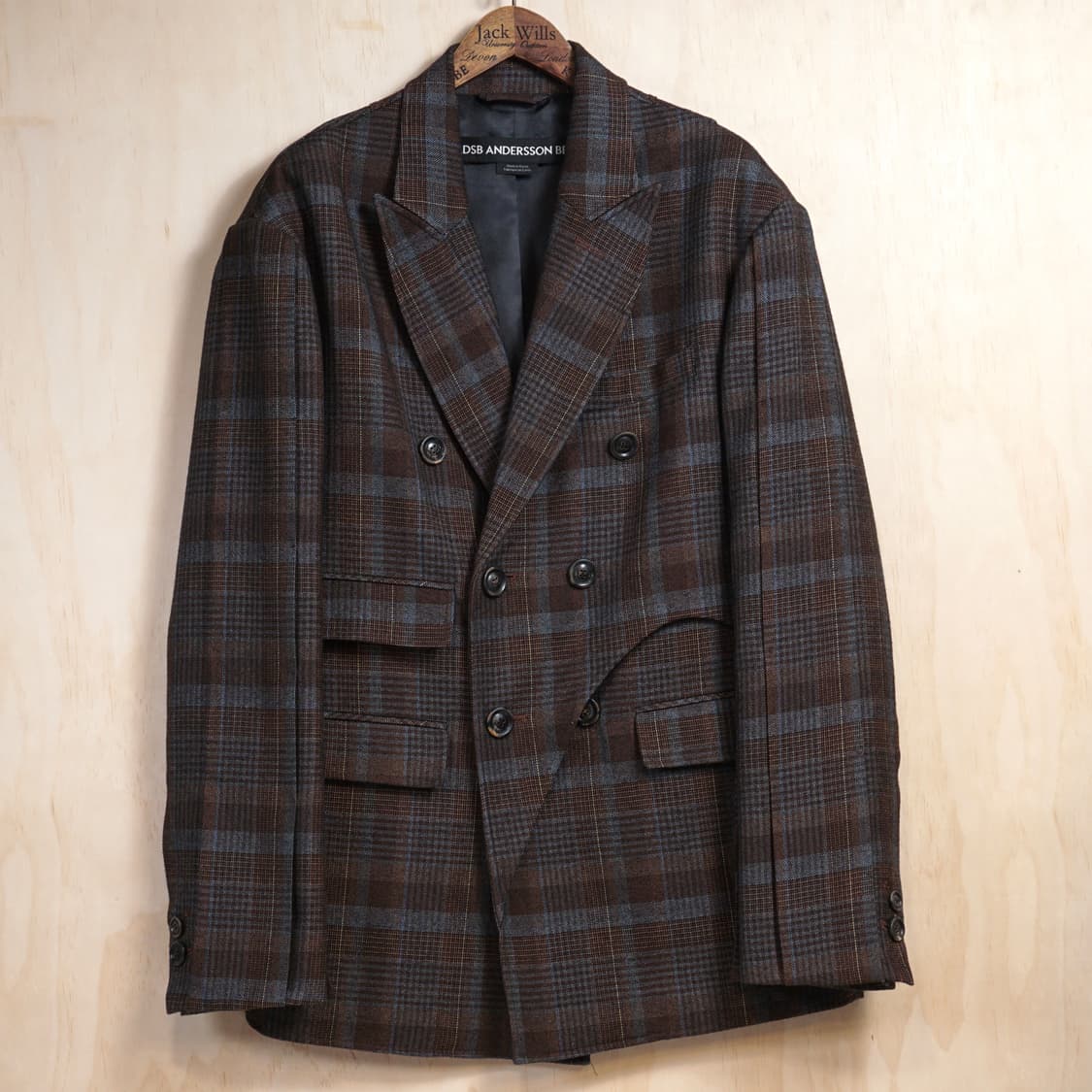 앤더슨벨 소이 체크 더블자켓 상품이미지1