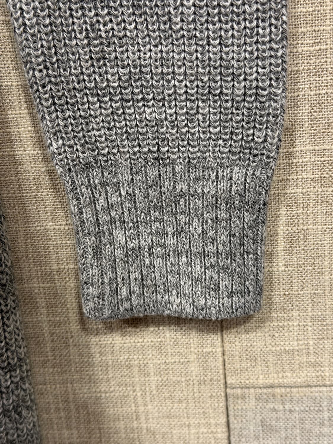 버커루 포켓 롱 니트 가디건 그레이 상품이미지5