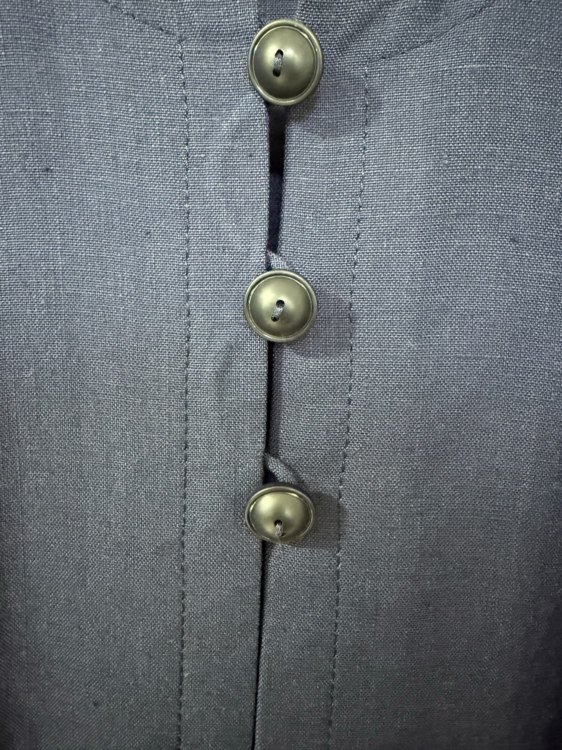 네이비 린넨 반팔 자켓 상품이미지3