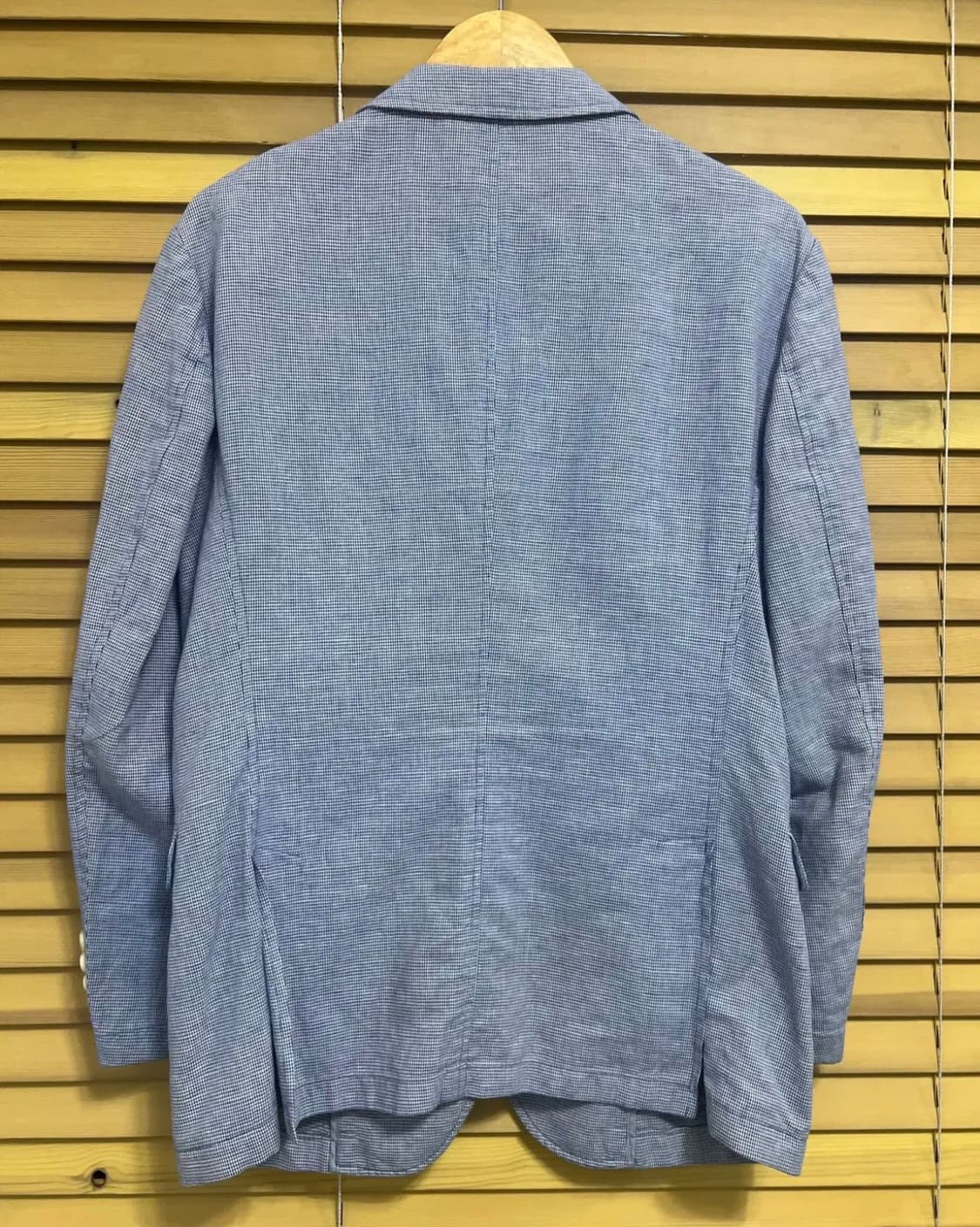 헤지스 남성 잔체크코튼린넨자켓 상품이미지3