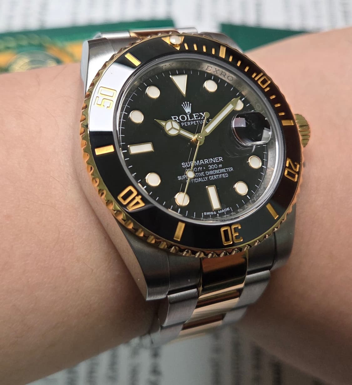 롤렉스 서브마리너 흑콤 골드콤비 116613LN 오토매틱  상품이미지10