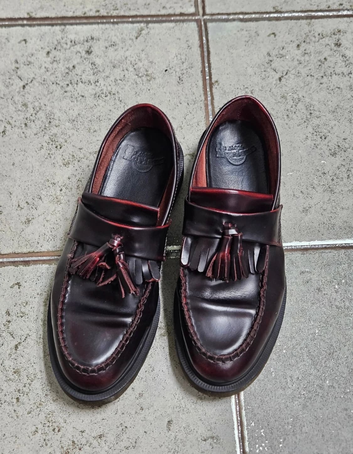 닥터마틴 아드리안 아카디아 레더 로퍼 체리 레드 상품이미지1