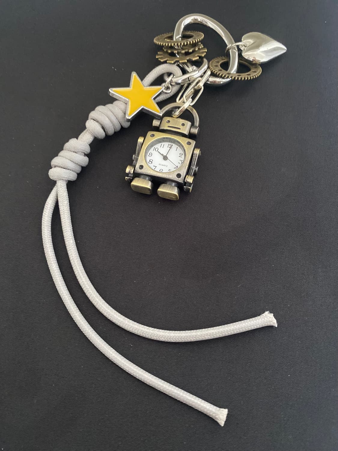 하트&스타 빈티지 로봇 시계 키링 상품이미지4