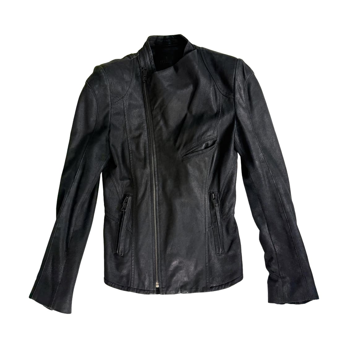 시스템 여성 사선 양가죽 자켓 (릭오웬스맛) 55사이즈 상품이미지1