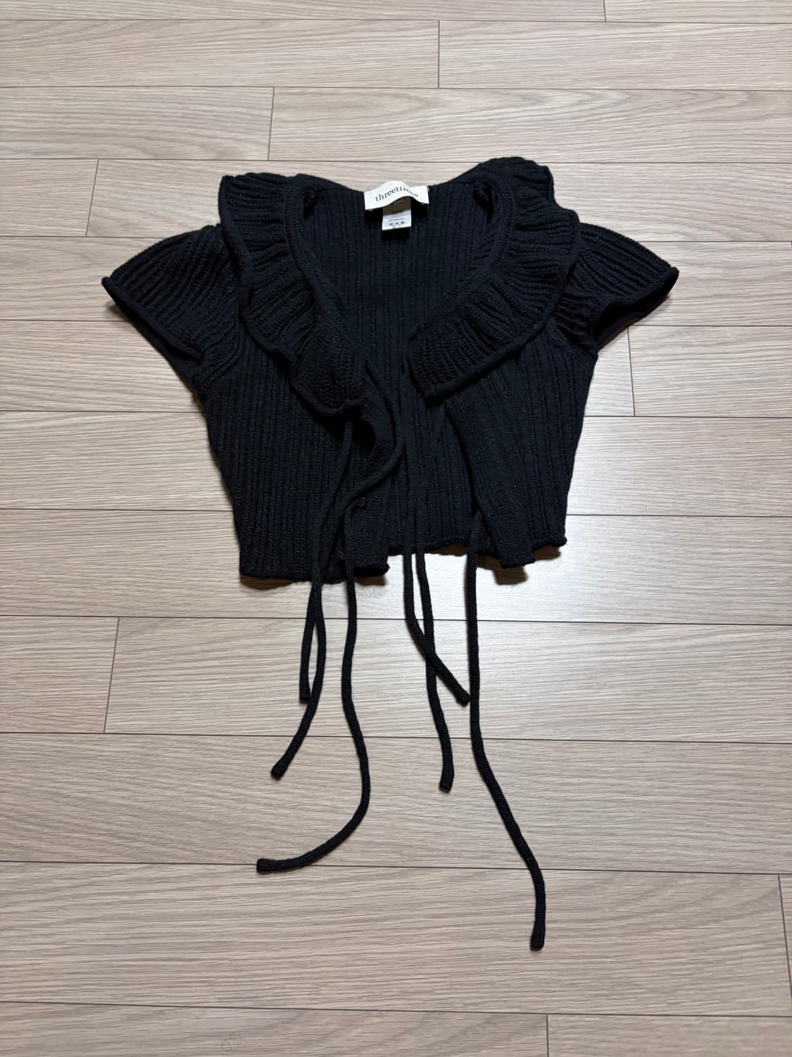 threetimes 쓰리타임즈 버니 세트 bunny 블랙 S 상품이미지1