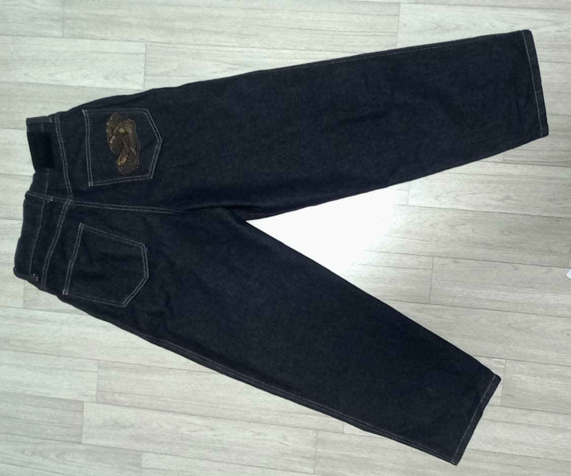 스웨이드 로우 인디고 데님 s 상품이미지3