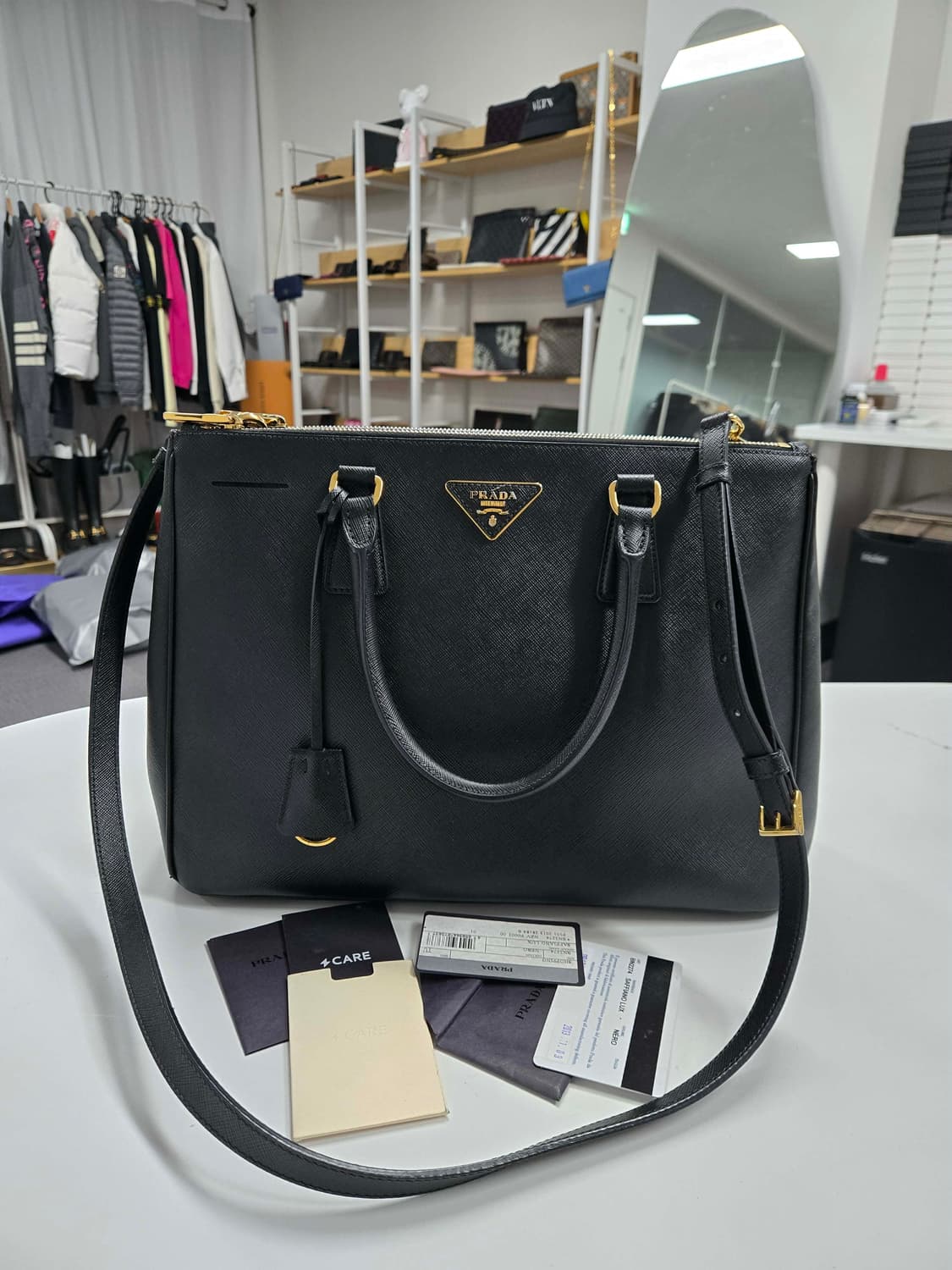 [A급컨디션] 프라다 사피아노 토트 숄더백 상품이미지1