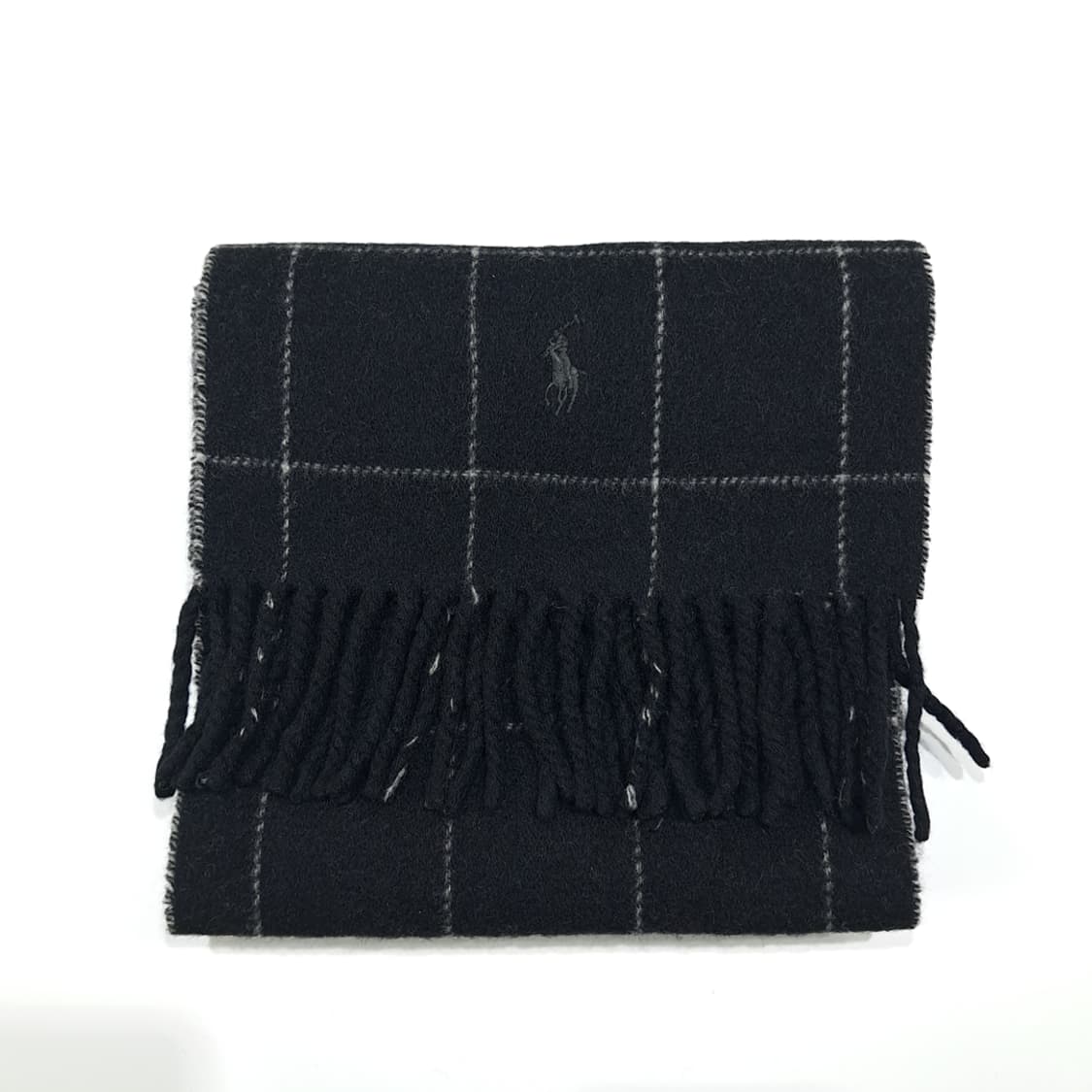 MX562 폴로 00s 이태리판 램스울 양면 윈도우페인 헤링본 머플러 상품이미지7