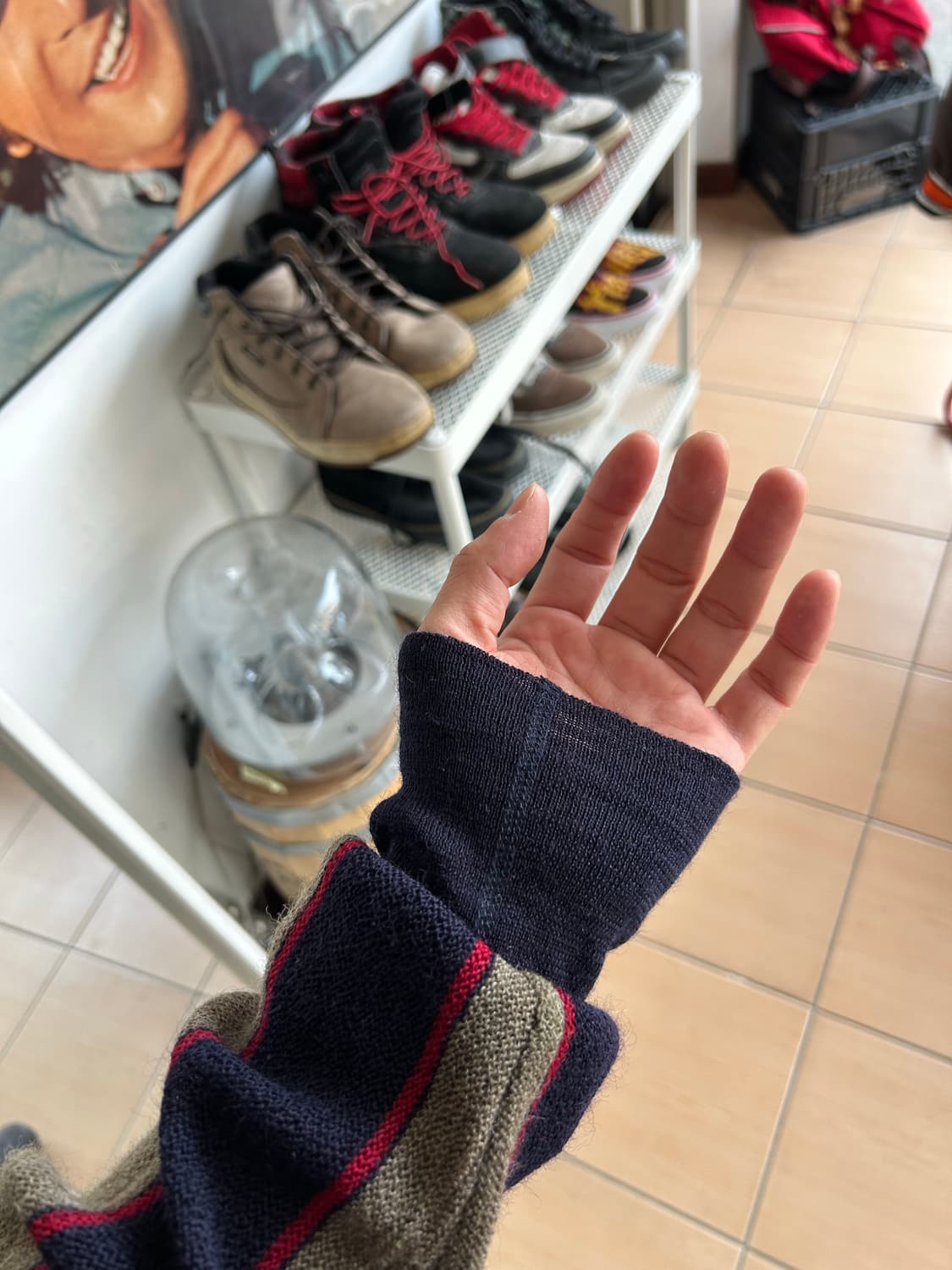 80,90‘s 라코스테 스트라이프 가디건 상품이미지10