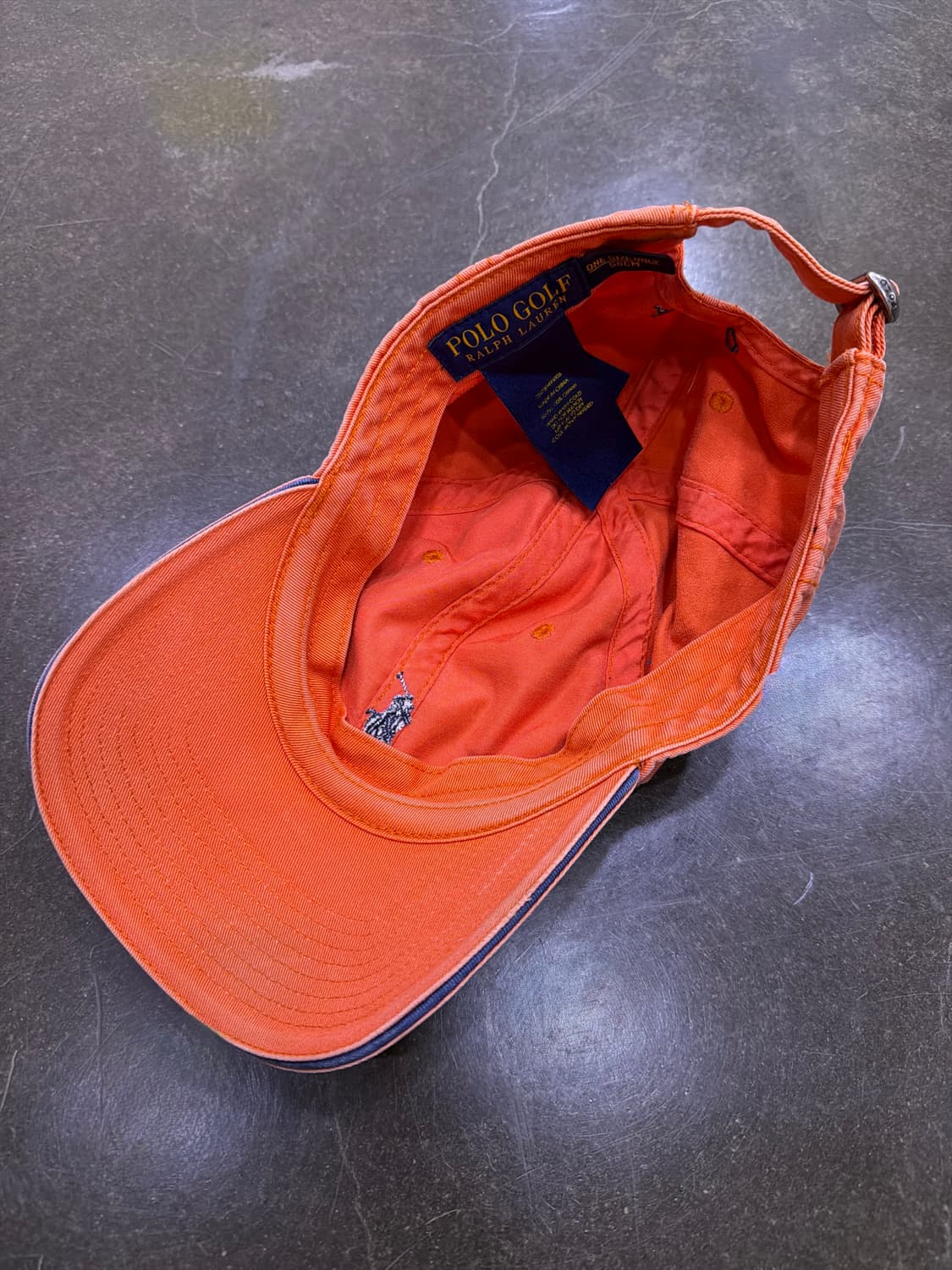 폴로 골프 랄프로렌 포니 자수 볼캡 오렌지 모자 상품이미지5