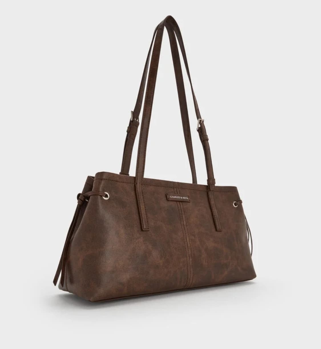 찰스앤키스 브라운 숄더백 가을 갈색 가방 노안 이롱게이티드-핸들 상품이미지2
