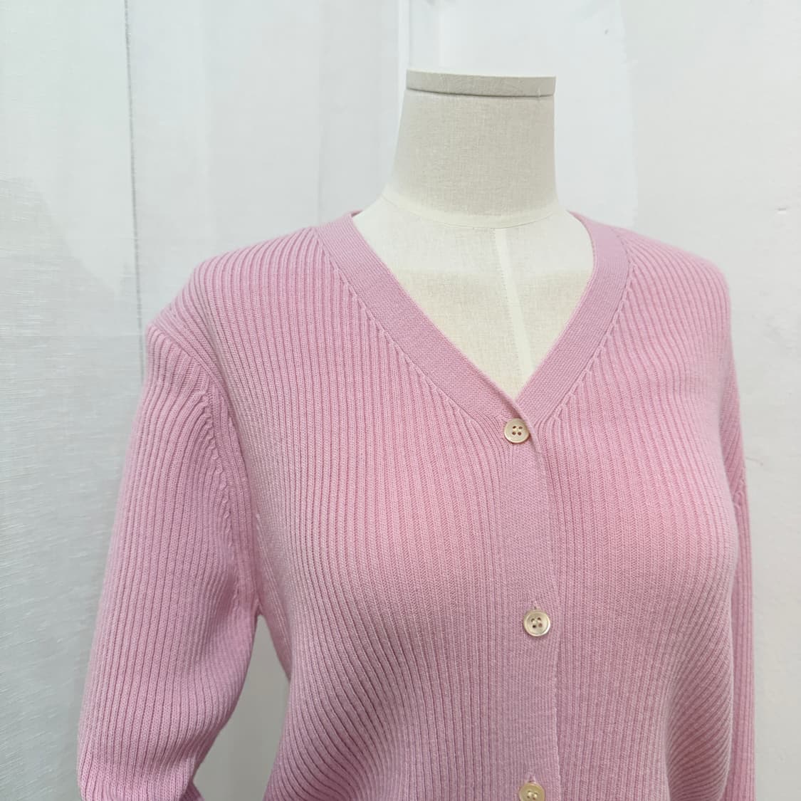 망고매니플리즈 브이넥 골지 니트가디건 4295 상품이미지2