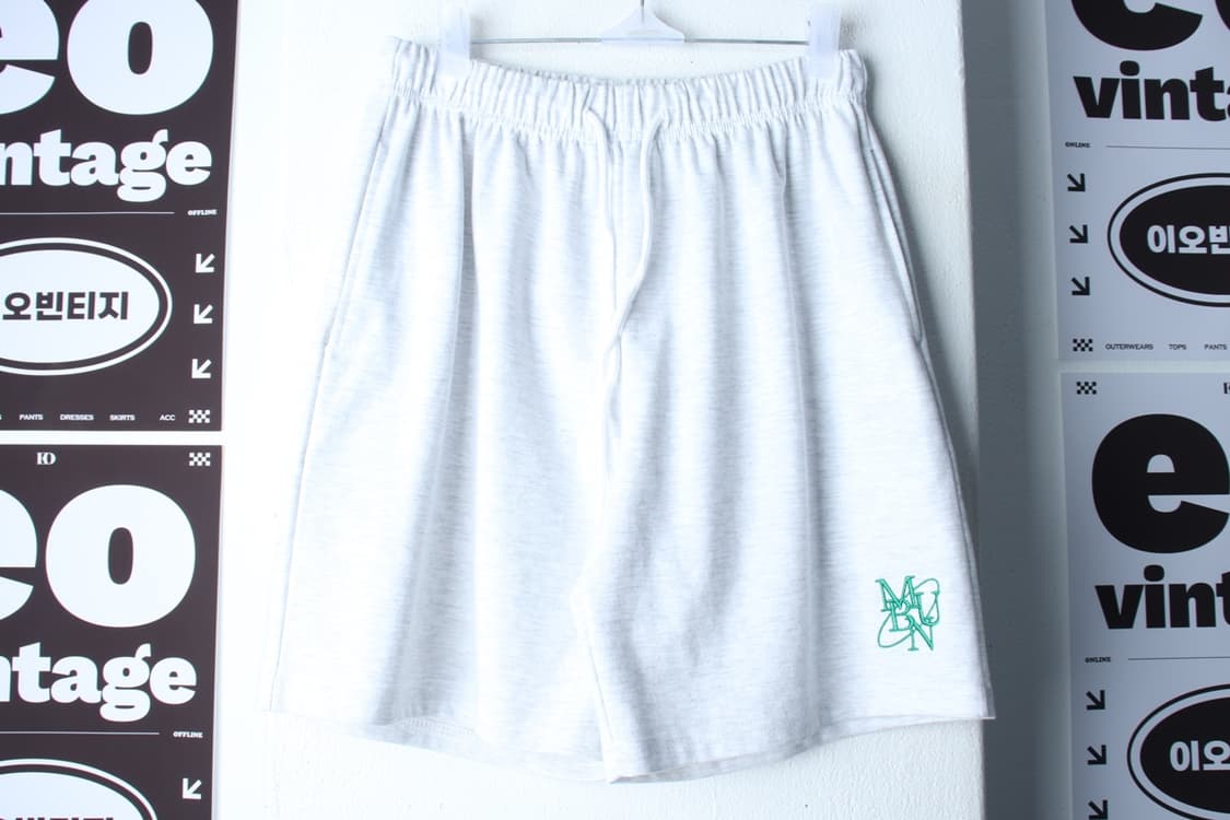 W(M-L) 메러베인 반바지 팬츠 멜란지 밴딩 올드스쿨-P9979 상품이미지2