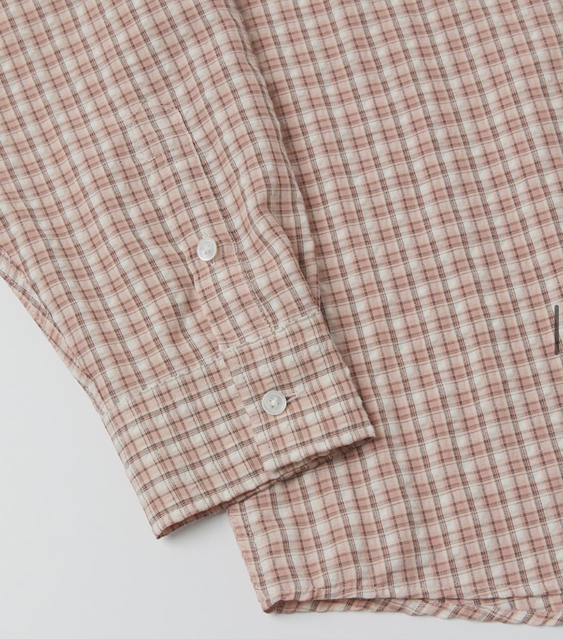 [3사이즈] 파브레가 모나코 체크 셔츠 (피치 핑크) 상품이미지4