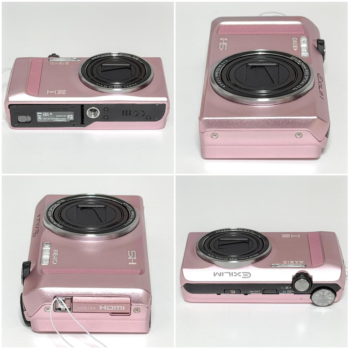 카시오 엑슬림 ZR400 베이비핑크 빈티지디카 상품이미지3