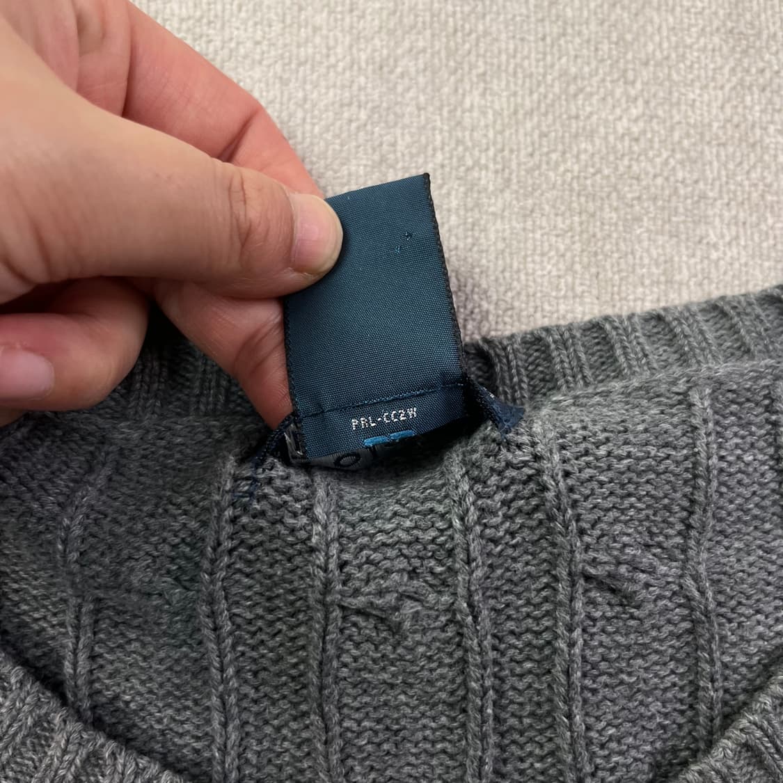 100 폴로랄프로렌 꽈배기 그레이 니트 상품이미지4