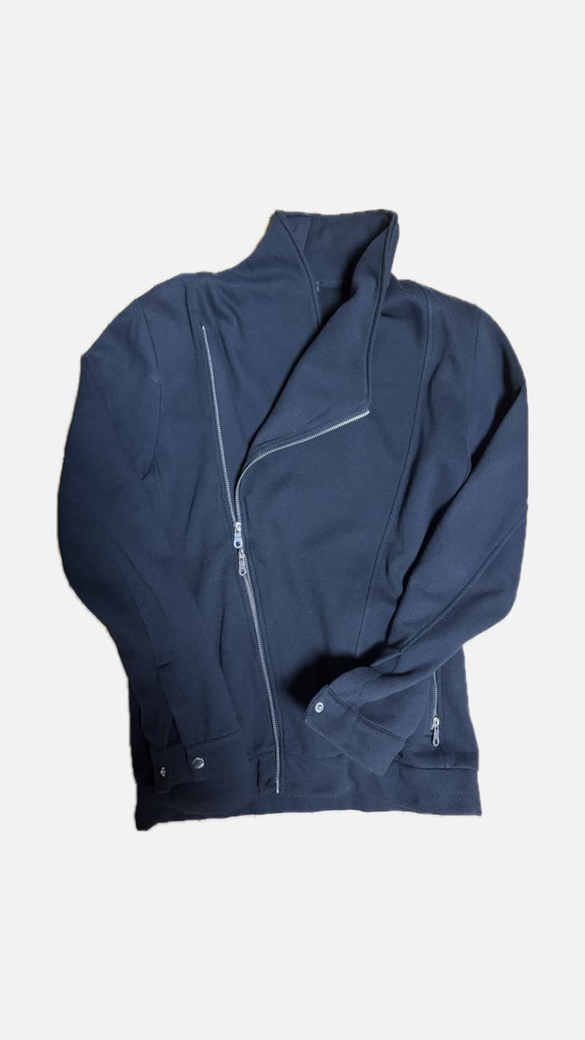 사선 자켓 코튼 사이드라인 집업 상품이미지3