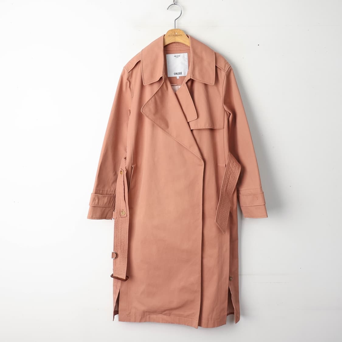 44/오브제 코튼 트렌치코트 상품이미지1