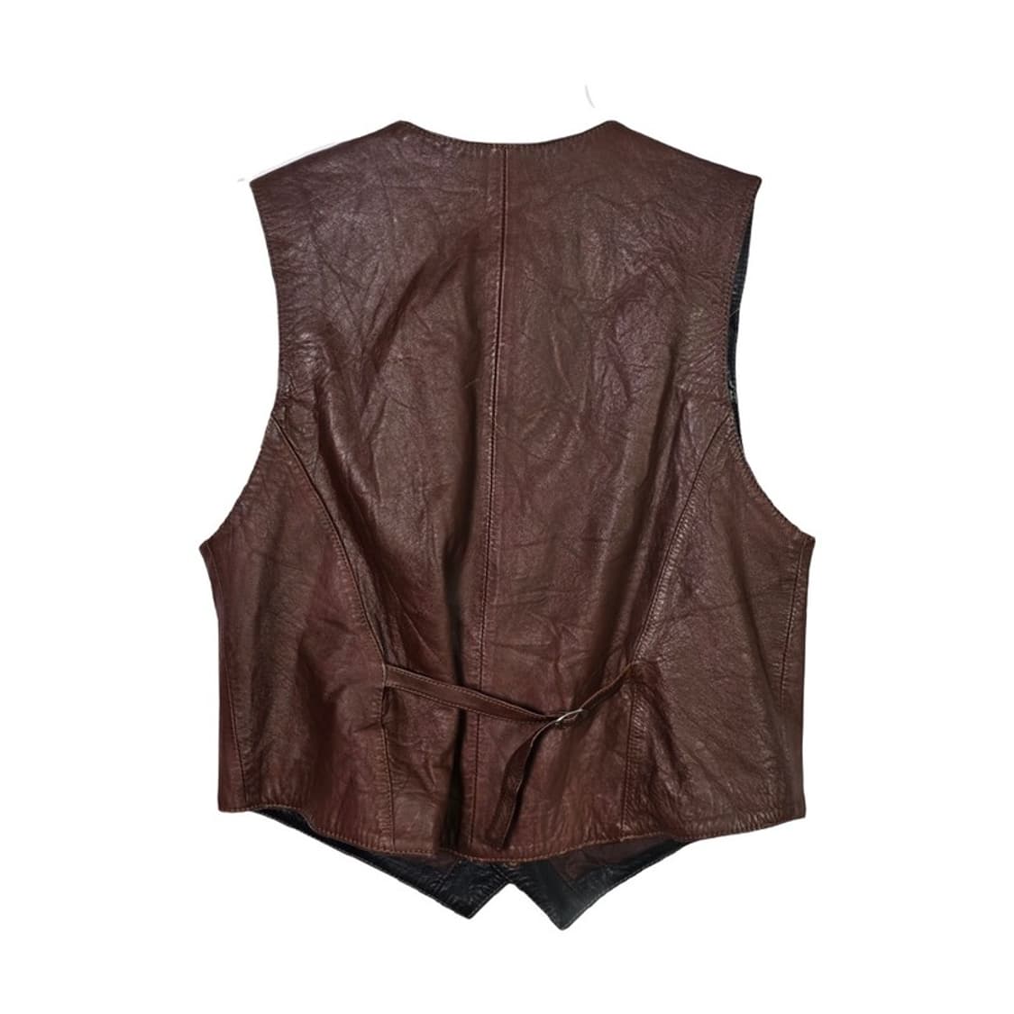 Vintage 리얼 램스킨 웨스턴 레더 베스트 M 상품이미지2