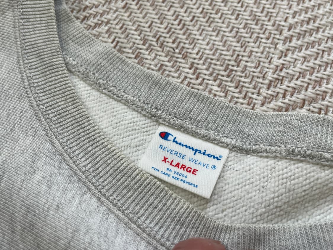 챔피온 리버스위브 그레이 스웻셔츠  상품이미지4