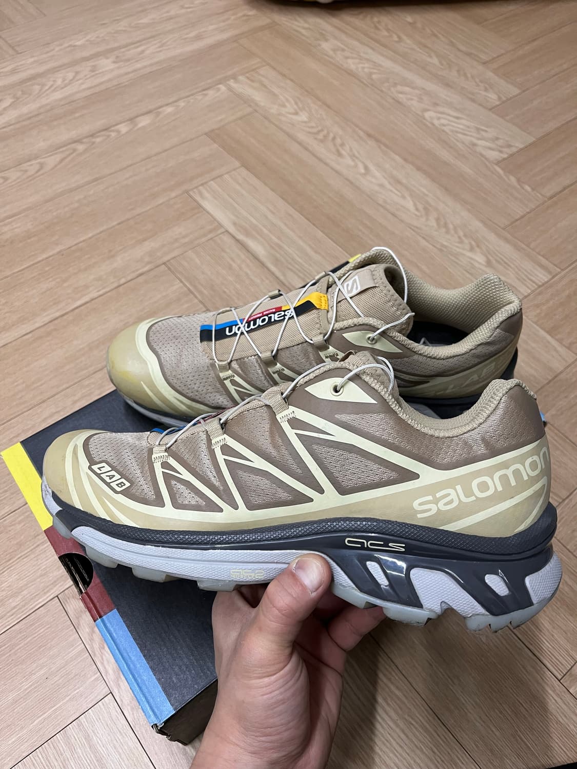 살로몬 xt-6 클리어 사파리 바닐라 아이스 280 상품이미지3